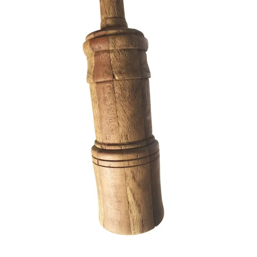 Hand Carved Wooden Pestle: Primitive Rustic Farmhouse Decor